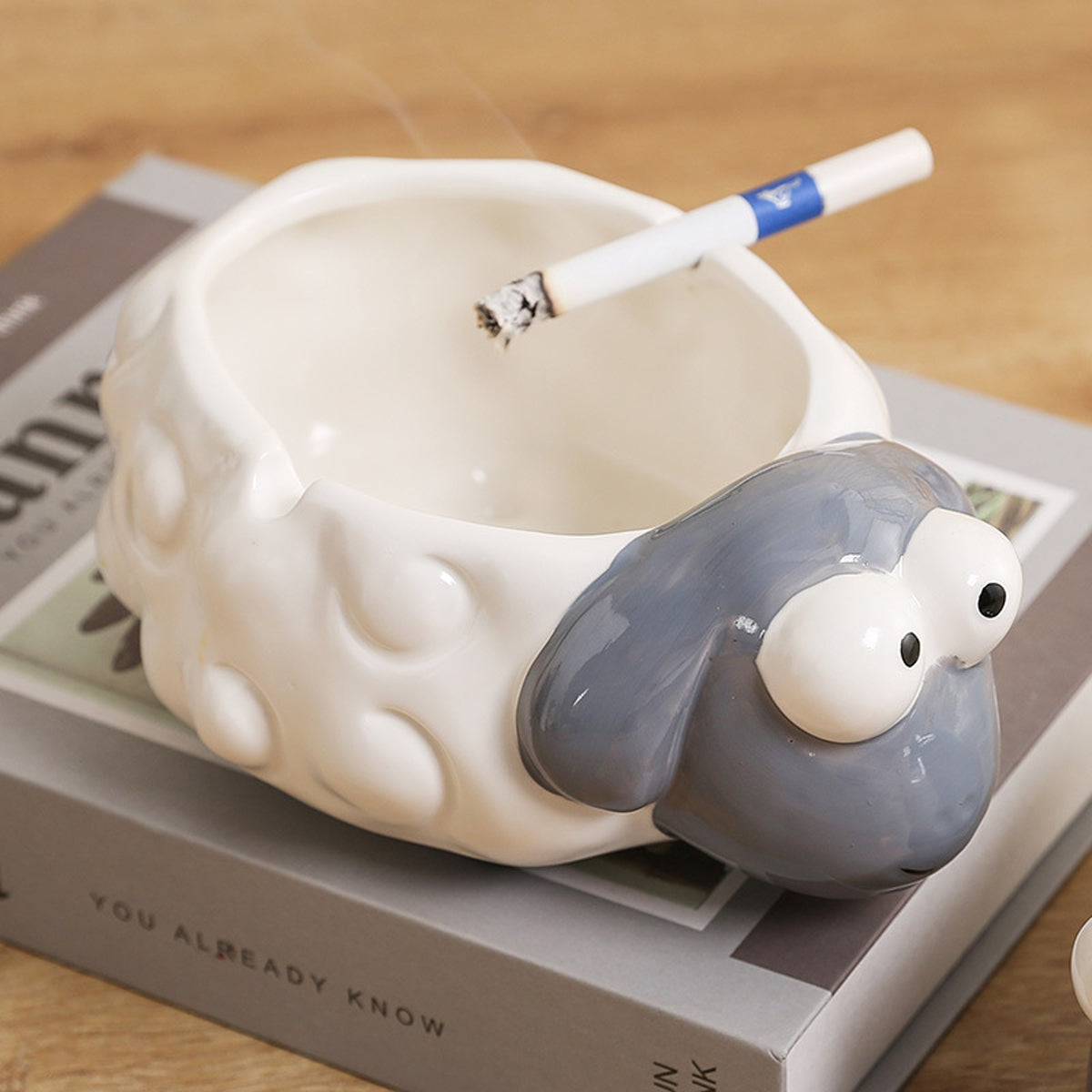 Cute Lamb Ashtray Cool Ceramic Ash Tray – Ashtray Planet