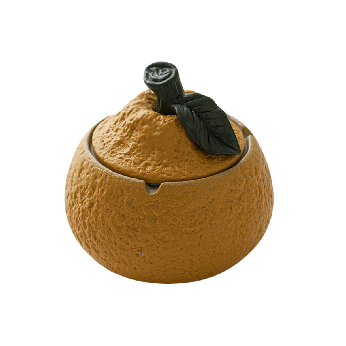 Cute Fruit Ceramic Ashtray with Lid Decorative Covered Ash Tray