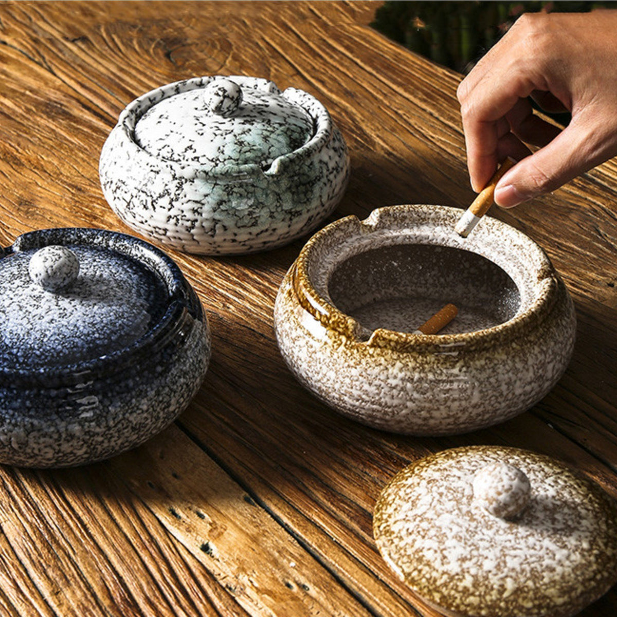 希少】煙草盆茶道京都Old Japanese ashtray and vase 希少】煙草盆茶道