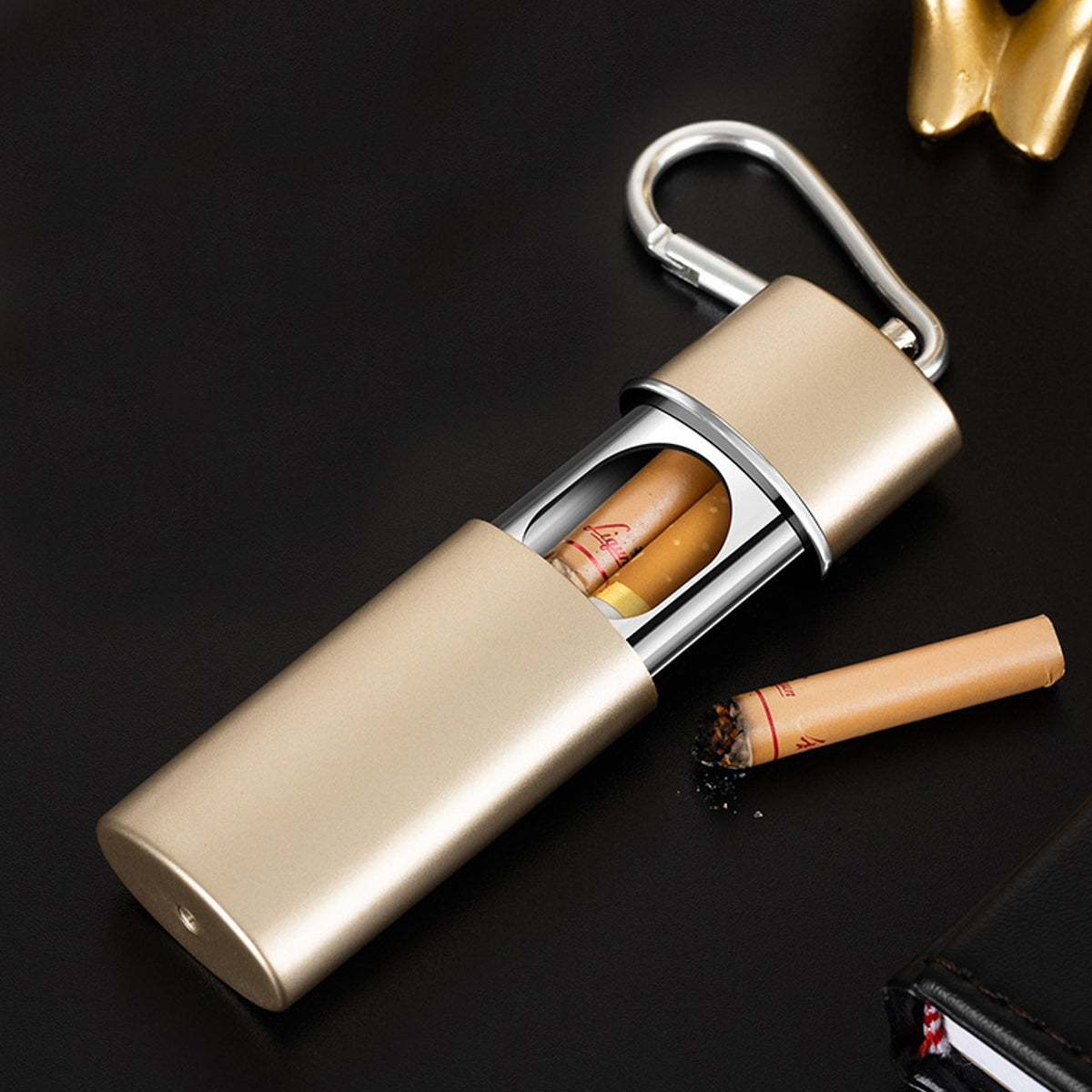 Pocket Ashtray Metal Mini Portable Ash Tray for Outdoor Ashtray