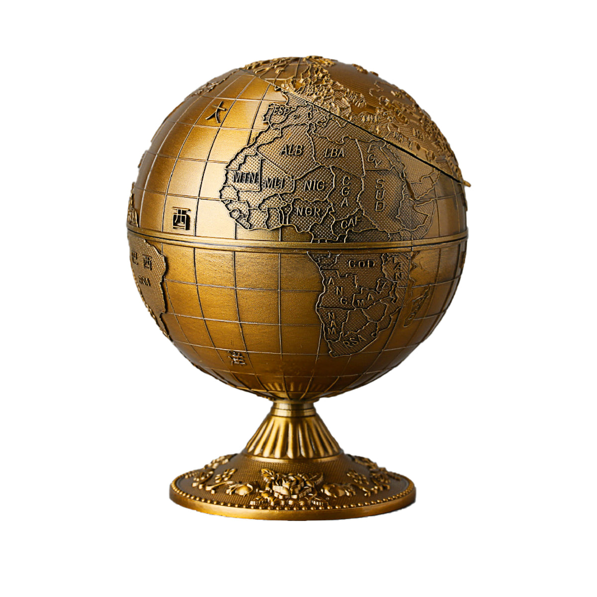 Vintage Ashtray World Map Globe Ashtray