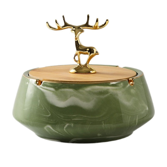 Decorative Luxury Outdoor Ashtray with Lid for Patio
