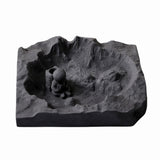 astronaut ashtray cement outdoor ash tray cute cool square heavy modern white gray blue nasa