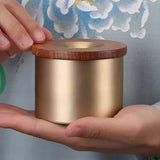 Brass Ashtray for Cigarettes Rosewood or Ebony Funnel Lid Cool Cute Ash Tray Windproof Smokeless Lidded Covered