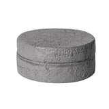 Cement Ashtray with Stainless Steel Removable Tray With Lid