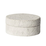 Cement Ashtray with Stainless Steel Removable Tray With Lid