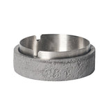 Cement Ashtray with Stainless Steel Removable Tray Without Lid