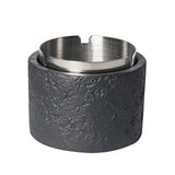 Cement Ashtray with Stainless Steel Removable Tray Without Lid