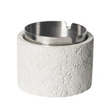 Cement Ashtray with Stainless Steel Removable Tray Without Lid