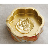 Ceramic Ashtray Flower Shape Pattern Cool Cute Porcelain Pottery Clay Ash Tray Flower