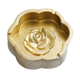 Ceramic Ashtray Flower Shape Pattern Cool Cute Porcelain Pottery Clay Ash Tray Flower