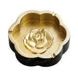 Ceramic Ashtray Flower Shape Pattern Cool Cute Porcelain Pottery Clay Ash Tray Flower