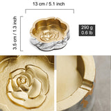 Ceramic Ashtray Flower Shape Pattern Cool Cute Porcelain Pottery Clay Ash Tray Flower