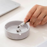 Ceramic Ashtray Minimalist Rustic Cool Cute Portable Ash Tray