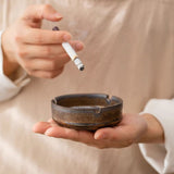Ceramic Ashtray Minimalist Rustic Cool Cute Portable Ash Tray
