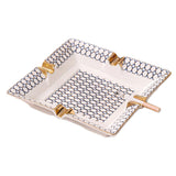 Ceramic Cigar Ashtray European Enamel Style Cool Ash Tray