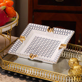 Ceramic Cigar Ashtray European Enamel Style Cool Ash Tray