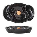 Ceramic Pipe Ashtray Large Black Cool Ash Tray
