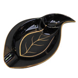 Ceramic Pipe Ashtray Large Black Cool Ash Tray