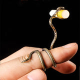 Cigarette Holder Ring Metal Snake