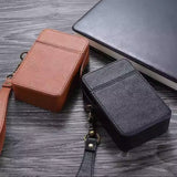 Cigarette Pouch with Lighter Holder and Wrist Strap