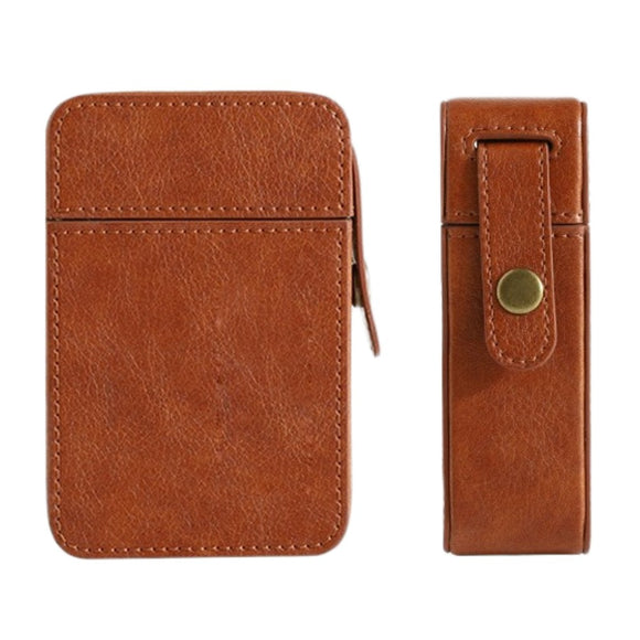 Cigarette Pouch with Lighter Holder and Wrist Strap