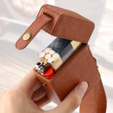 Cigarette Pouch with Lighter Holder and Wrist Strap