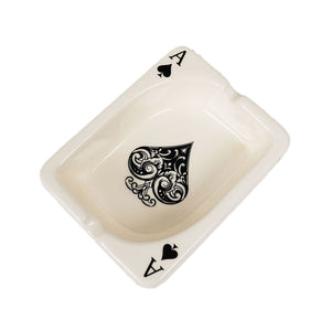 Cool Ashtray Playing Card Ceramic Minimalist Ash Tray