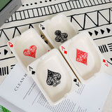 Cool Ashtray Playing Card Ceramic Minimalist Ash Tray