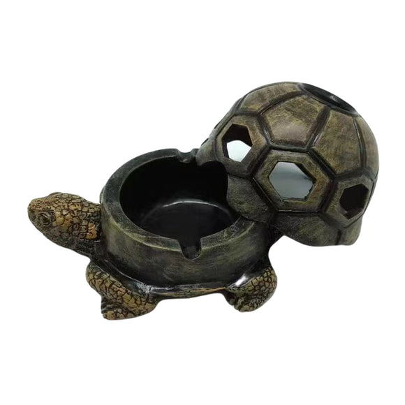 Cool Ashtray with Lid Tortoise Snail Resin Cute Ash Tray Covered Lidded