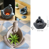 Cool Ashtray with Lid for Outdoor Porcelain Covered Cute Ash Tray Lidded Windproof Smokeless Clay Ceramic Handmade Home Decor