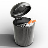 Cool Car Ashtray Black Covered Lidded Windproof Smokeless Ash Tray