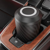 Cool Car Ashtray Black Covered Lidded Windproof Smokeless Ash Tray