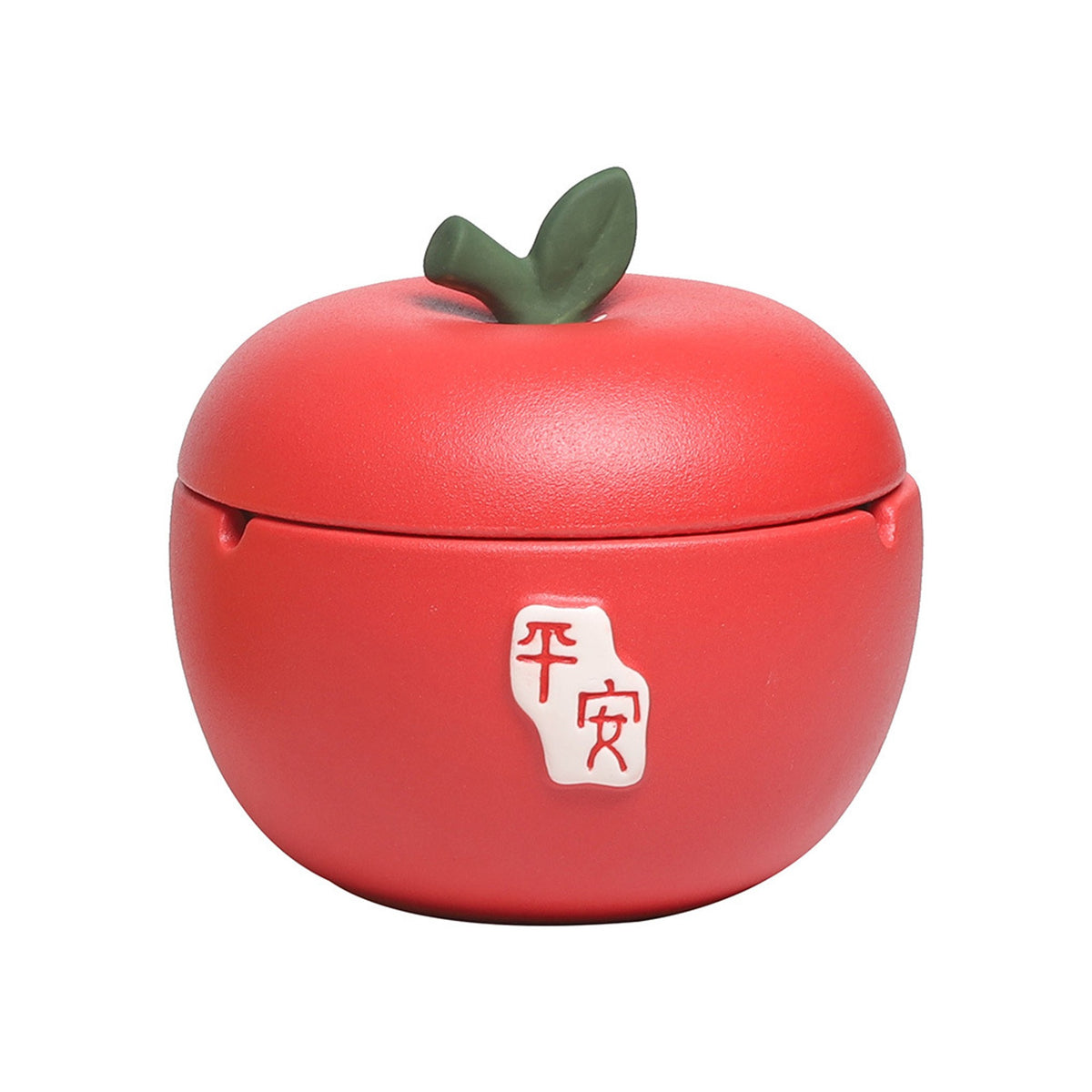 Covered Ashtray Apple Orange Ceramic Ash Tray Smokeless Ashtray