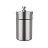 metal ashtray with lid stainless steel covered ash tray for car outdoor cool smokeless windproof silver