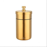 metal ashtray with lid stainless steel covered ash tray for car outdoor cool smokeless windproof gold