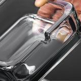 Crystal Glass Square Ashtray Minimalist Ash Tray