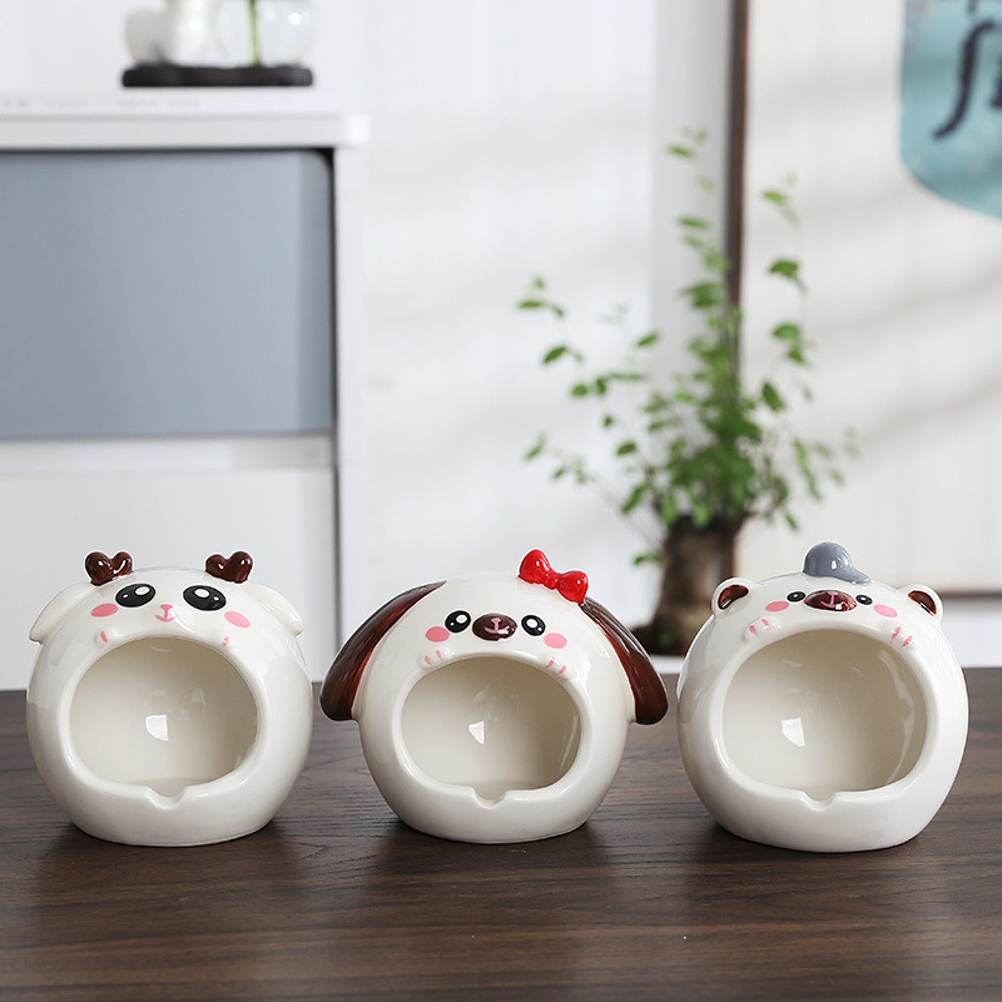 Cute Animal Ashtray Windproof Decorative Ash Tray Ceramic