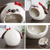 Cute Animal Ashtray Windproof Decorative Ash Tray Ceramic