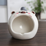 Cute Animal Ashtray Windproof Decorative Ash Tray Ceramic
