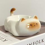 Cute Cat Ceramic Ashtray Kawaii Kitty Ash Tray