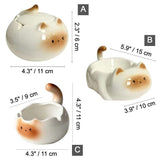 Cute Cat Ceramic Ashtray Kawaii Kitty Ash Tray