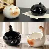 Cute Cat Ceramic Ashtray Kawaii Kitty Ash Tray