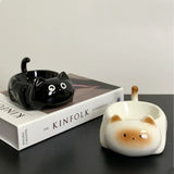 Cute Cat Ceramic Ashtray Kawaii Kitty Ash Tray
