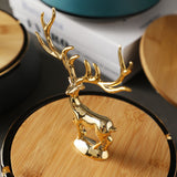 Elegant Elk Covered Ashtray Nordic Lidded Smokeless Outdoor Cool Ash tray