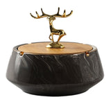Elegant Elk Covered Ashtray Nordic Lidded Smokeless Outdoor Cool Ash tray