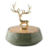 Elegant Elk Covered Ashtray Nordic Lidded Smokeless Outdoor Cool Ash tray