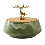Elegant Elk Covered Ashtray Nordic Lidded Smokeless Outdoor Cool Ash tray