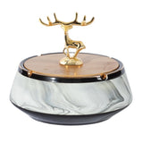 Elegant Elk Covered Ashtray Nordic Lidded Smokeless Outdoor Cool Ash tray