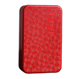 Embossed Metal Cigarette Case with Concealed Latch